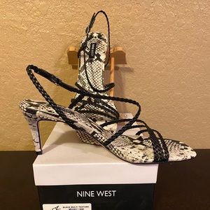 Nine West Snake Print Sandal